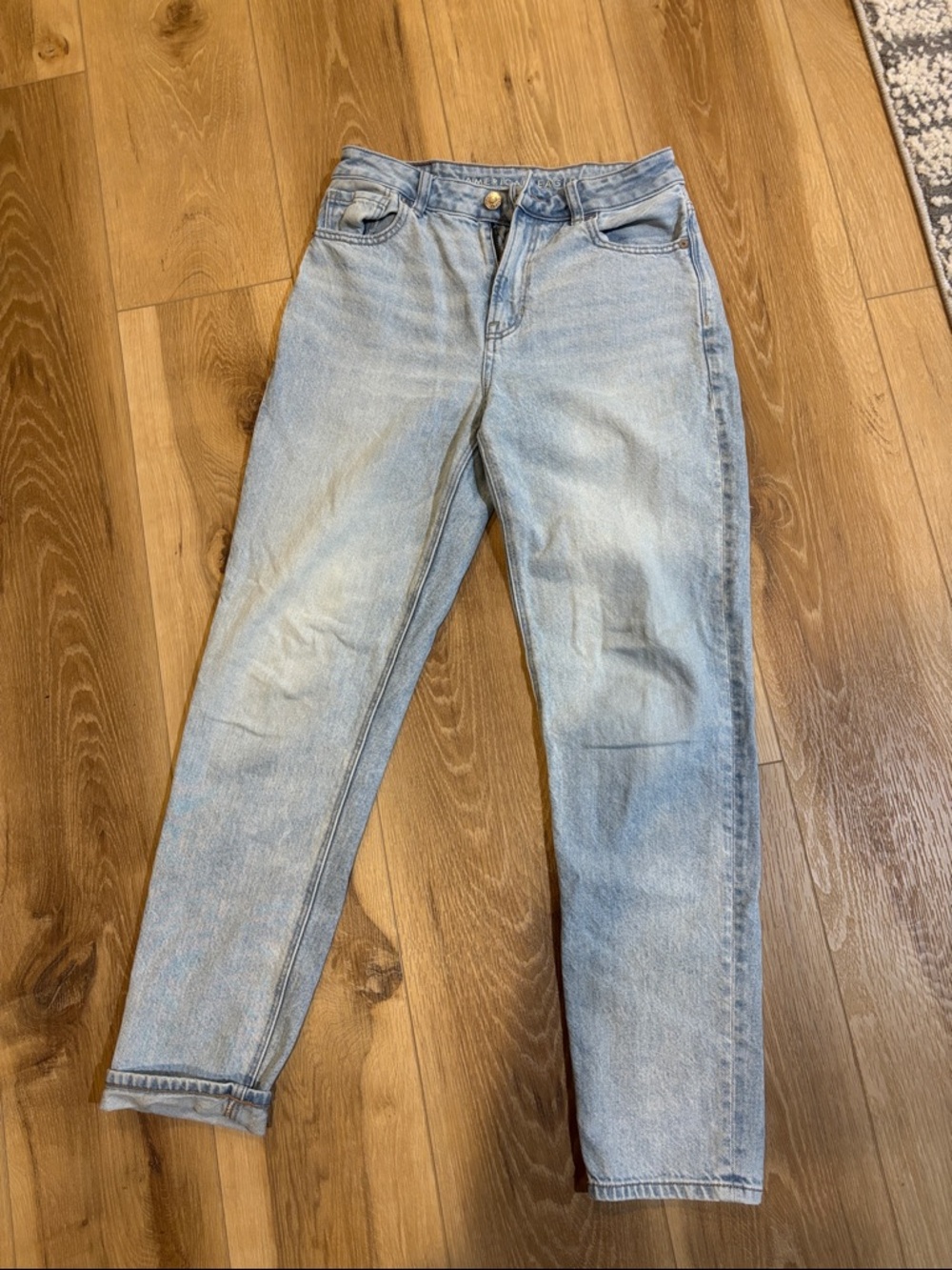 American Eagle Outfitters High-Rise Light Wash Jeans